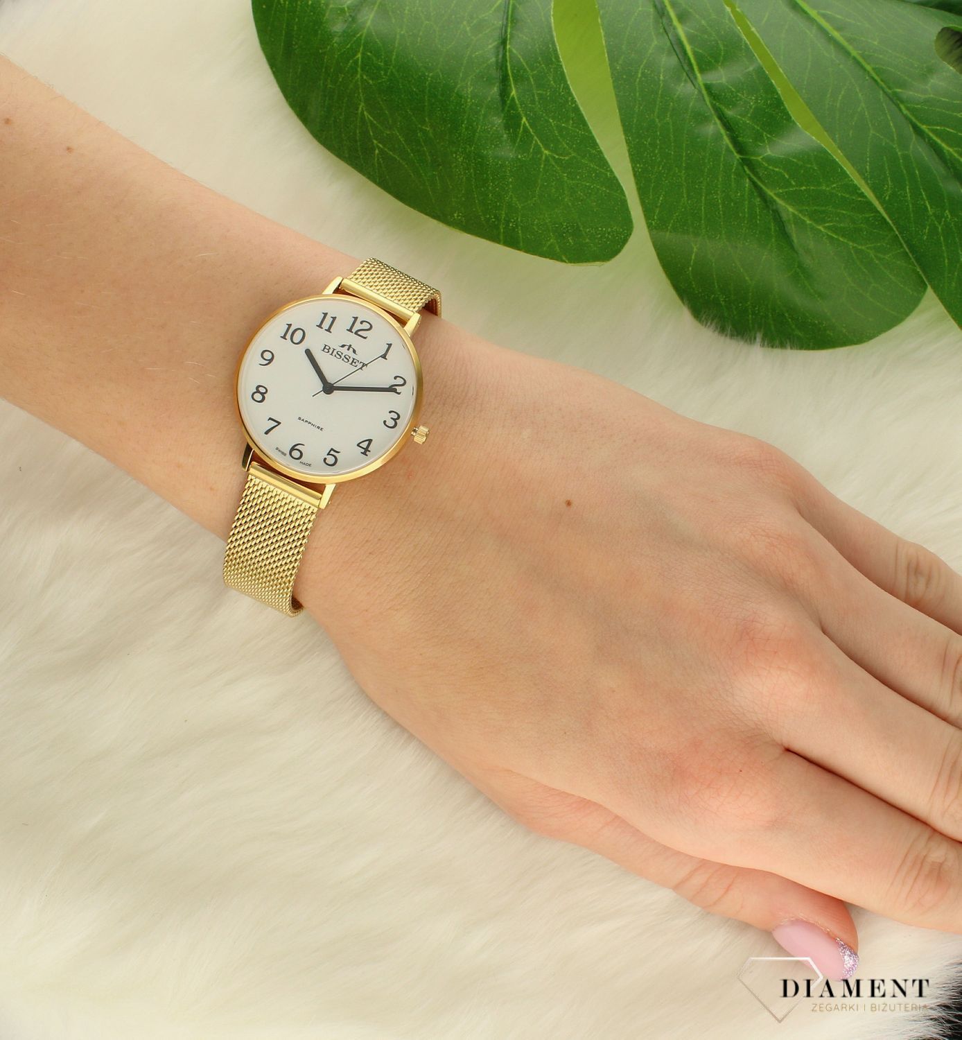 Zegarek damski Bisset Sapphire BSBF32 złoty..jpg